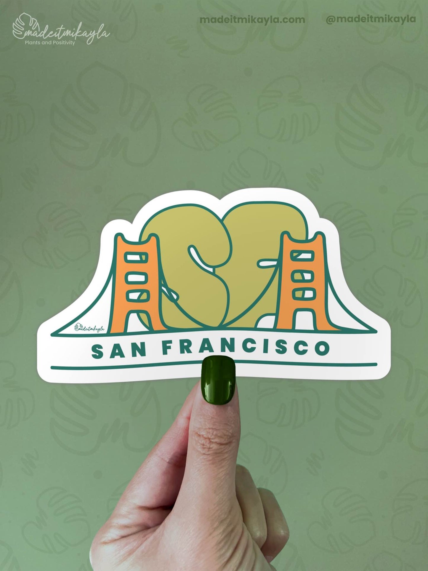San Francisco SF Bridge Sticker | MadeItMikayla