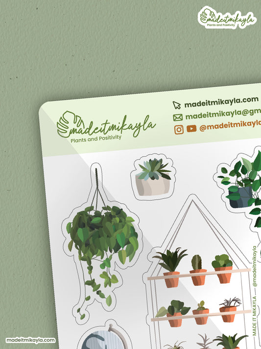 Indoor Plants 1 Sticker Sheet | MadeItMikayla