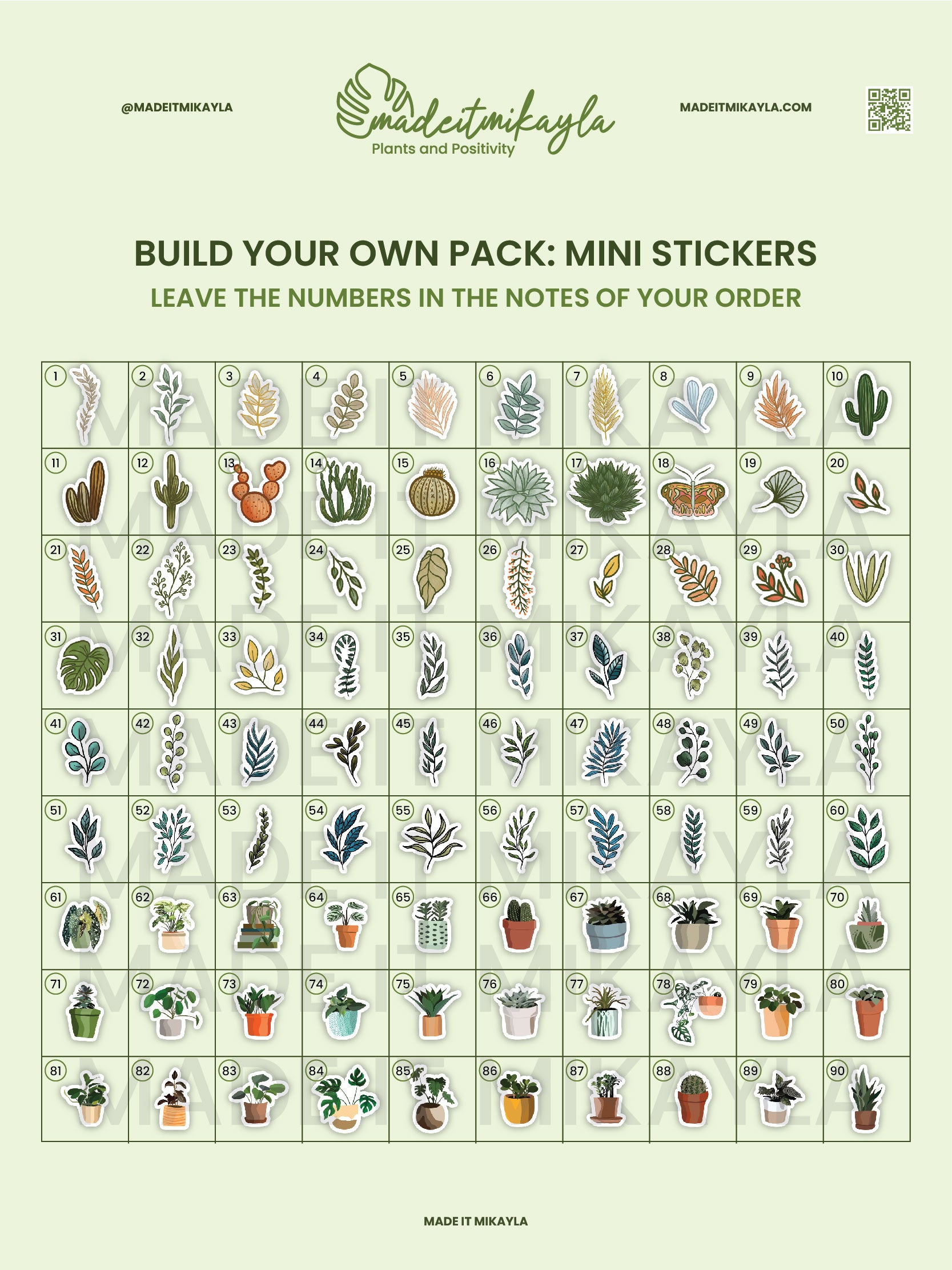 Build Your Own Pack: Mini Stickers | MadeItMikayla