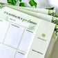 Mixed Greenery Weekly Notepad | MadeItMikayla