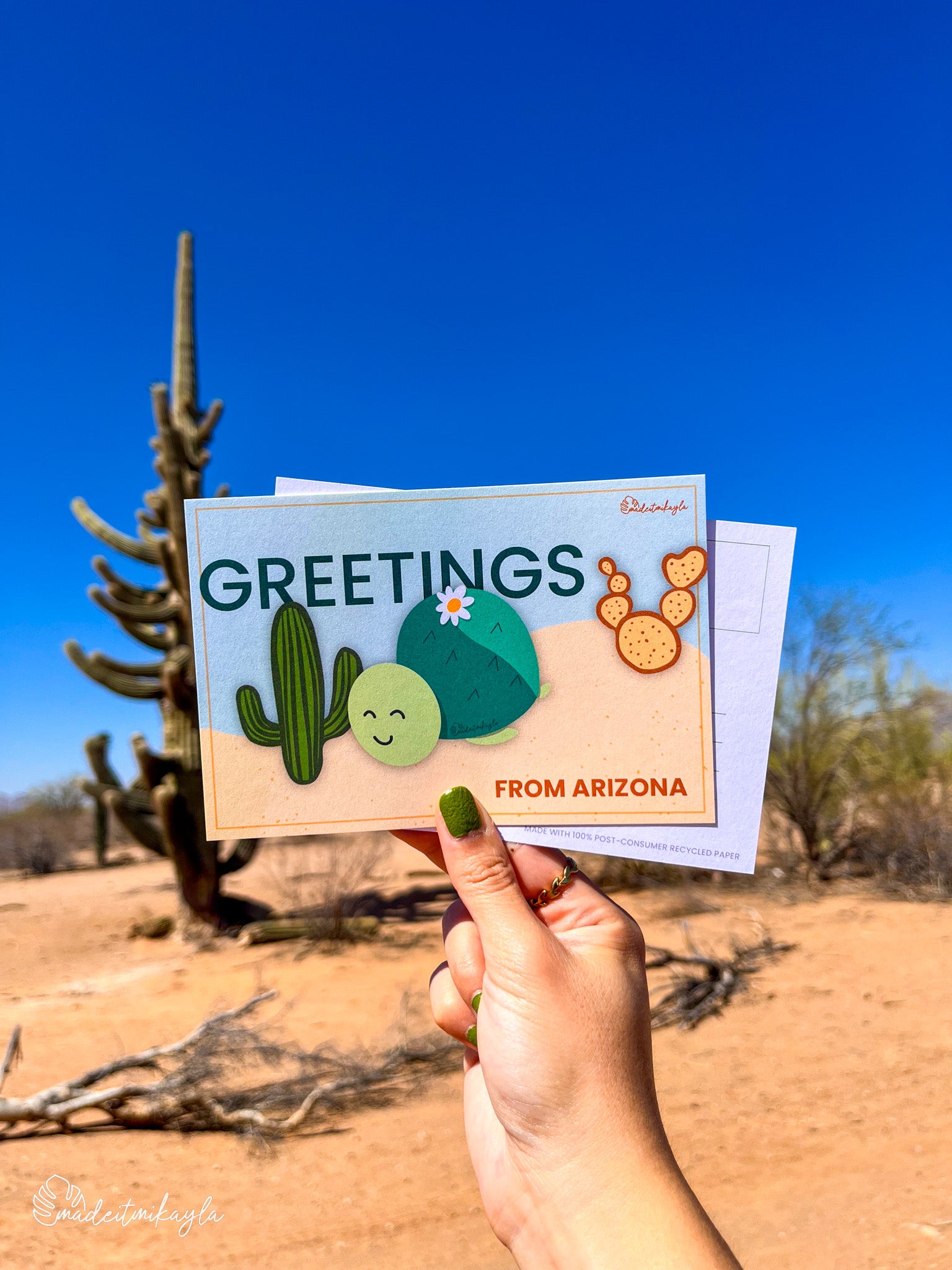 Greetings From Tucson Postcard | MadeItMikayla