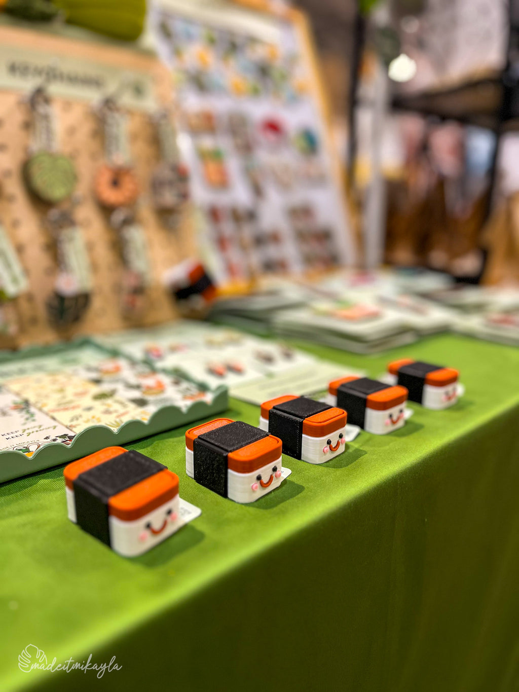 Spam Musubi Clicker Keychain