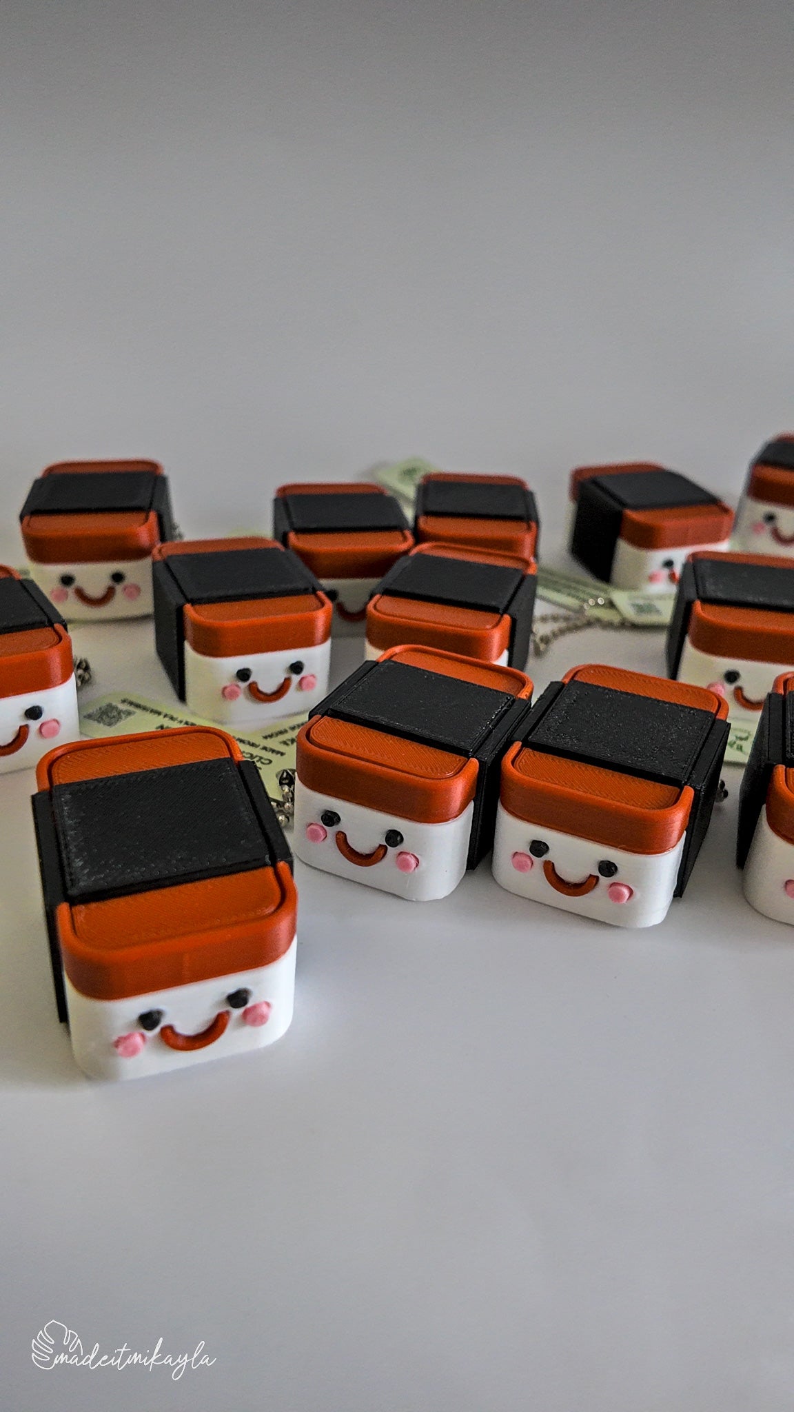 Spam Musubi Clicker Keychain