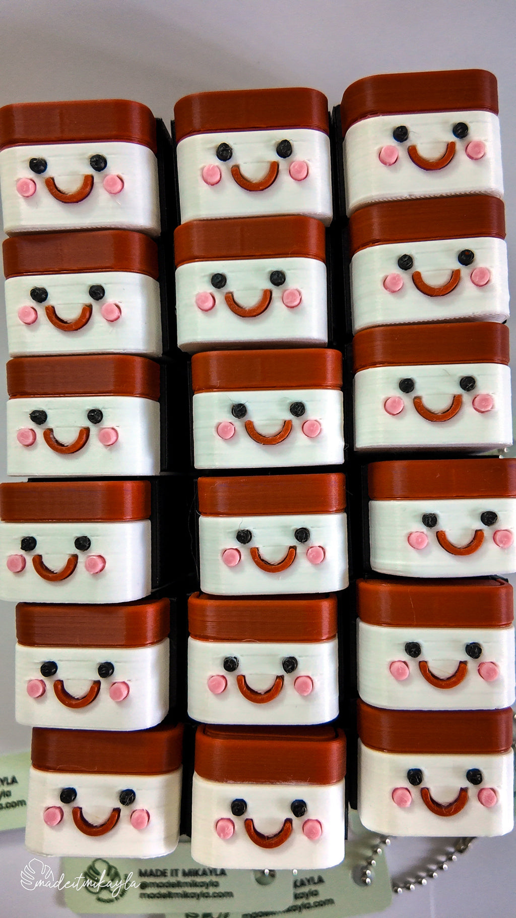 Spam Musubi Clicker Keychain