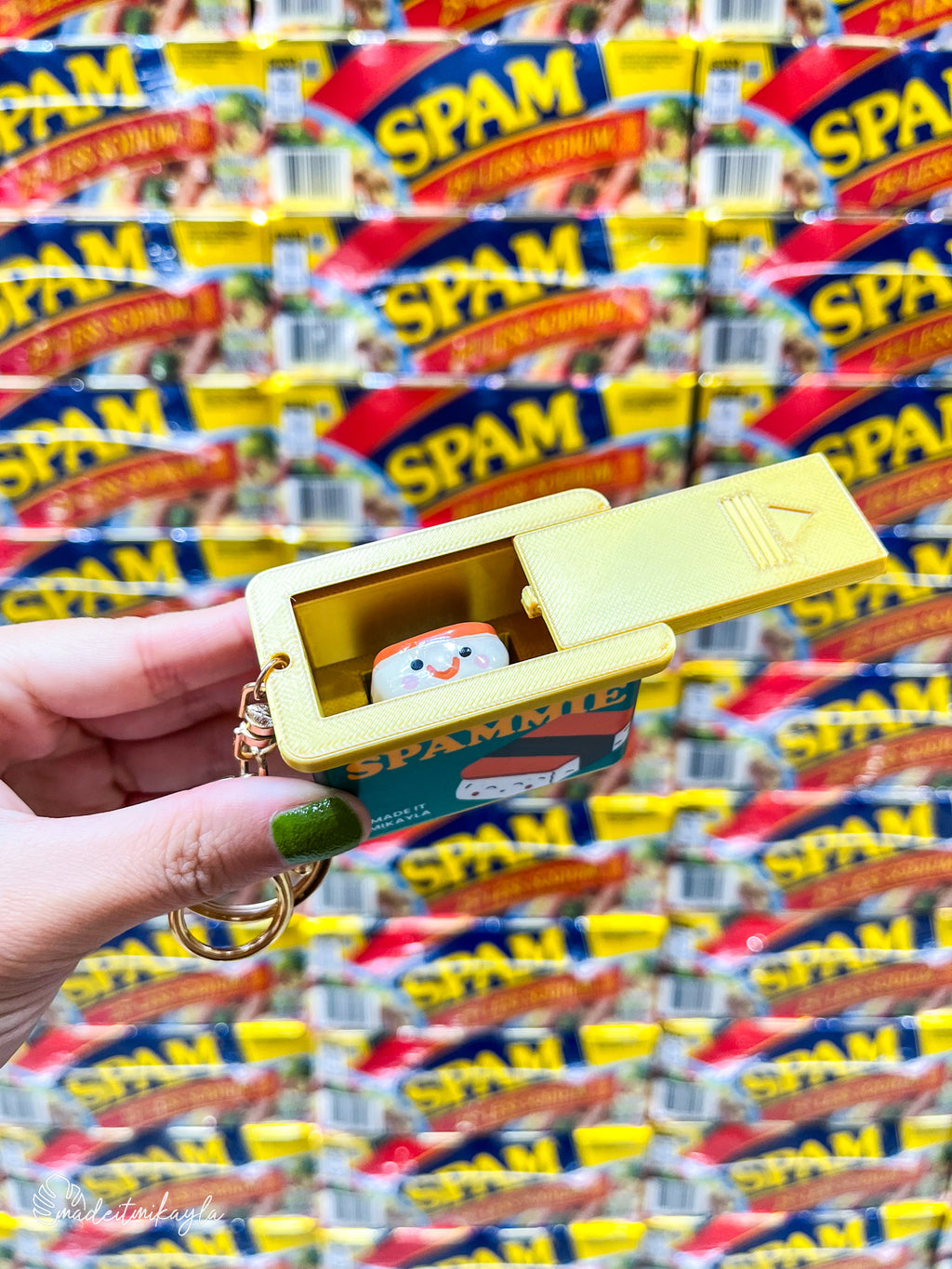 Spammie Can Travel Keychain Case | MadeItMikayla