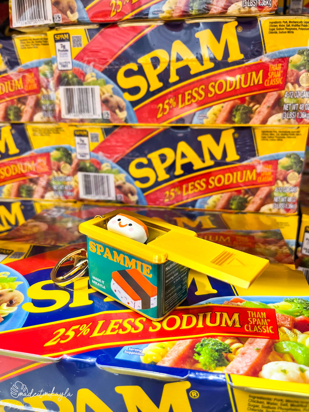 Spammie Can Travel Keychain Case | MadeItMikayla