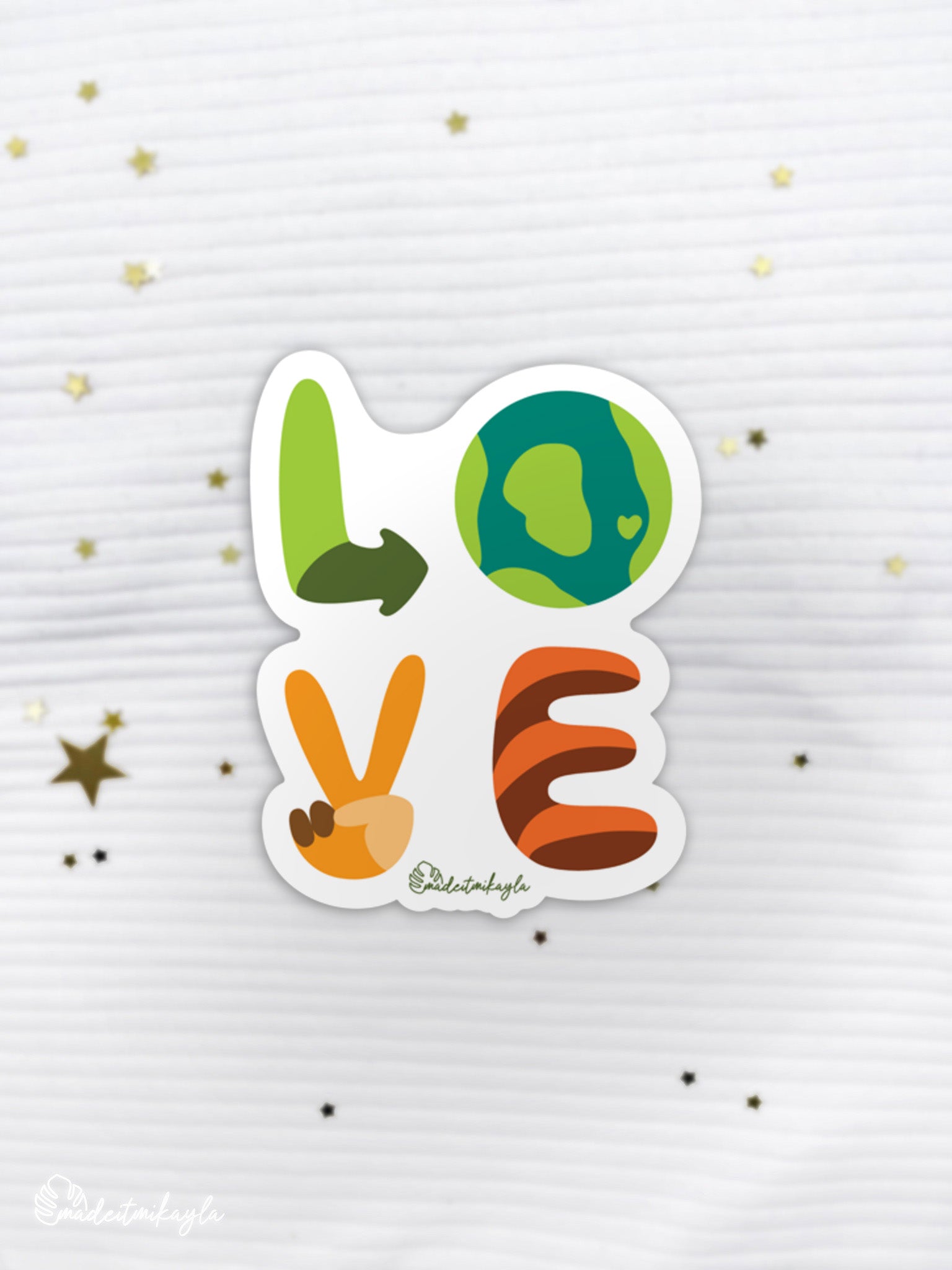 Earth LOVE Sticker | MadeItMikayla