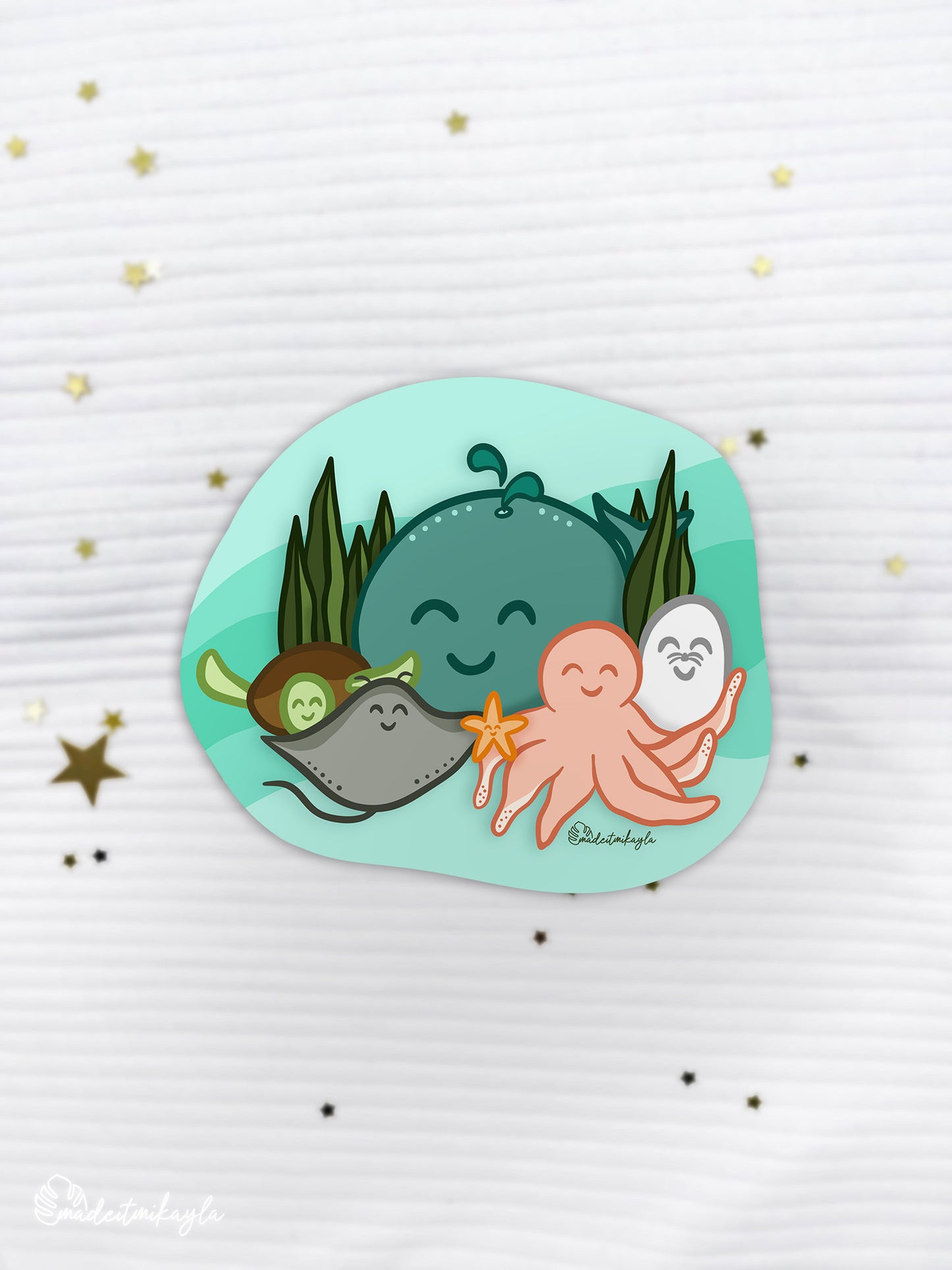 Sea Animals Sticker | MadeItMikayla