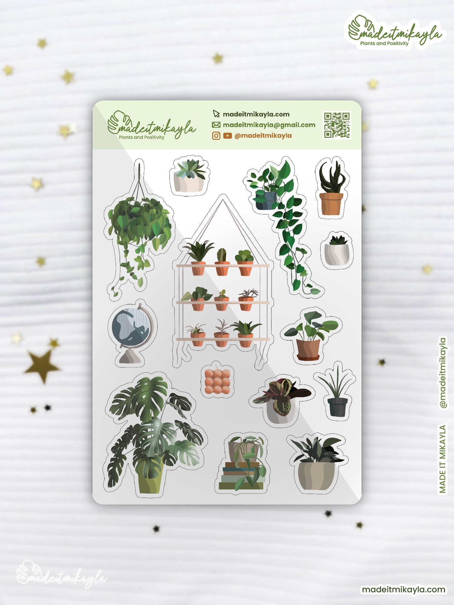 Indoor Plants 1 Sticker Sheet | MadeItMikayla