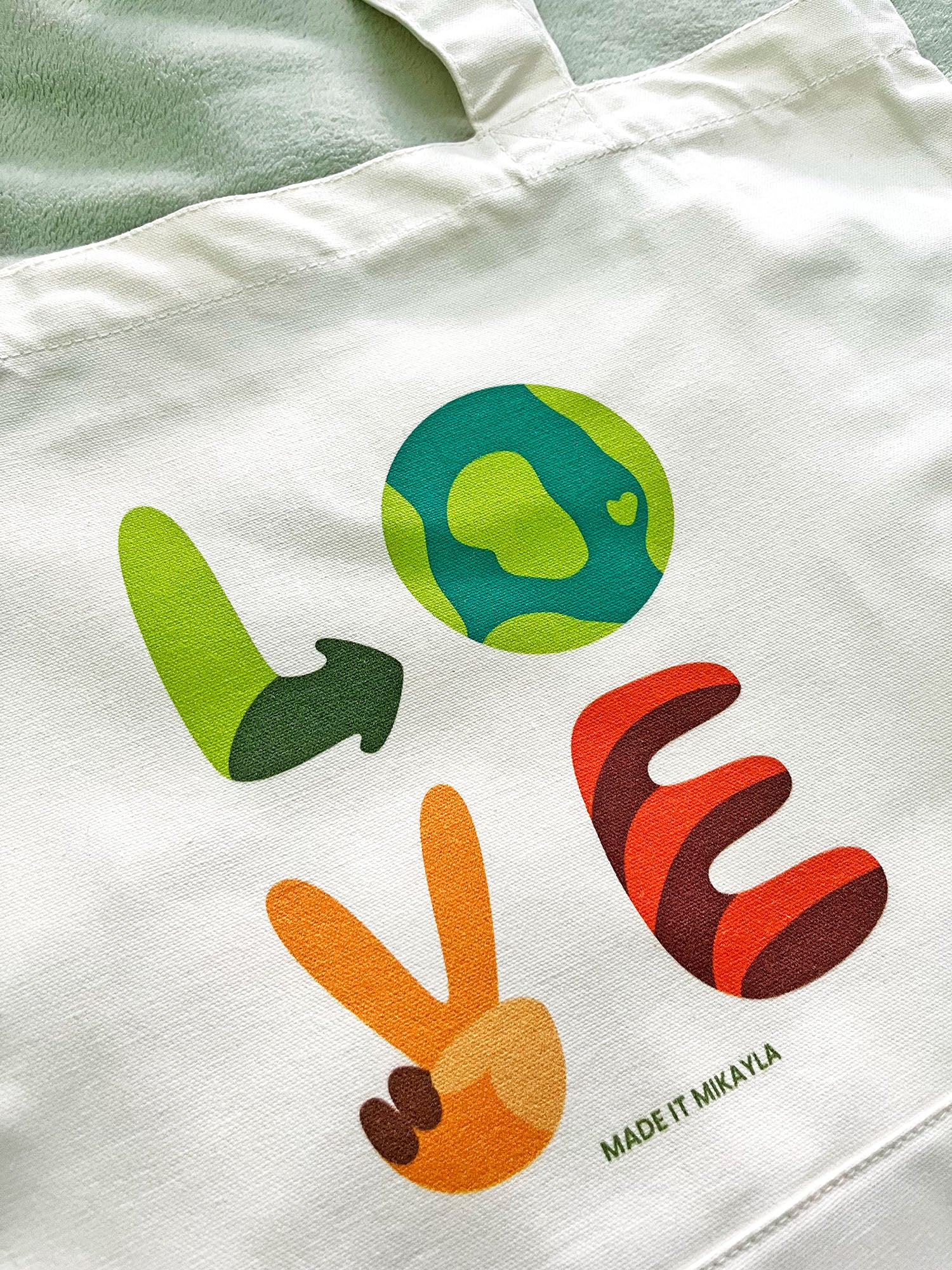 Earth LOVE Tote Bag | MadeItMikayla
