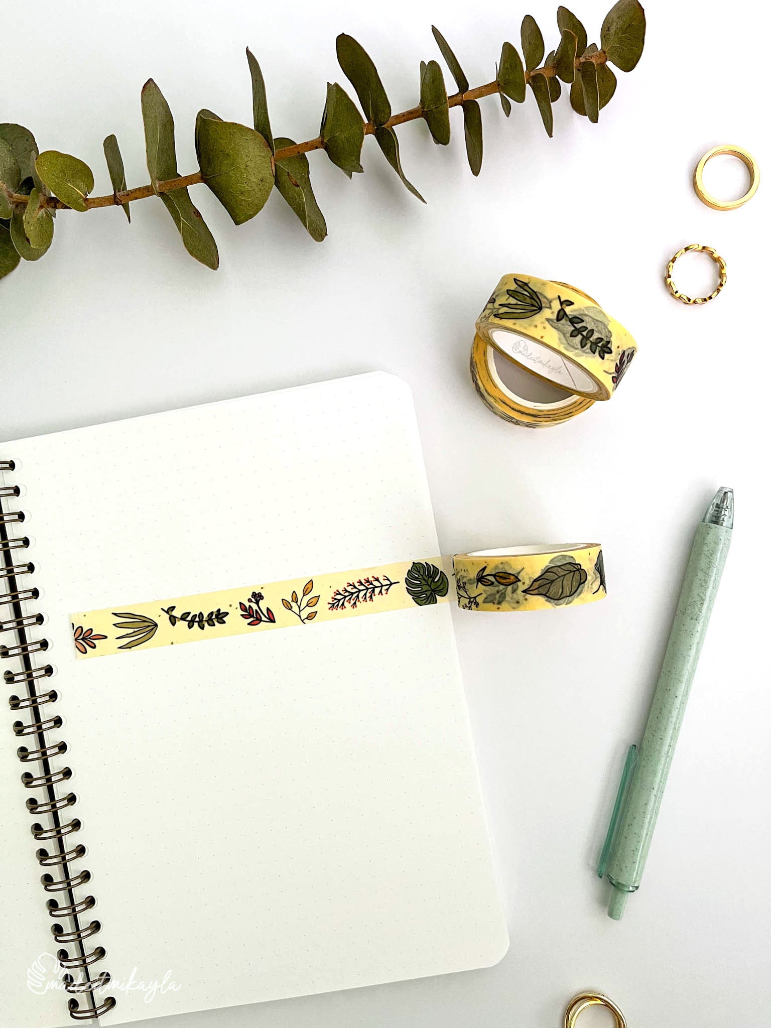 Botanical Foliage Washi Tape | MadeItMikayla