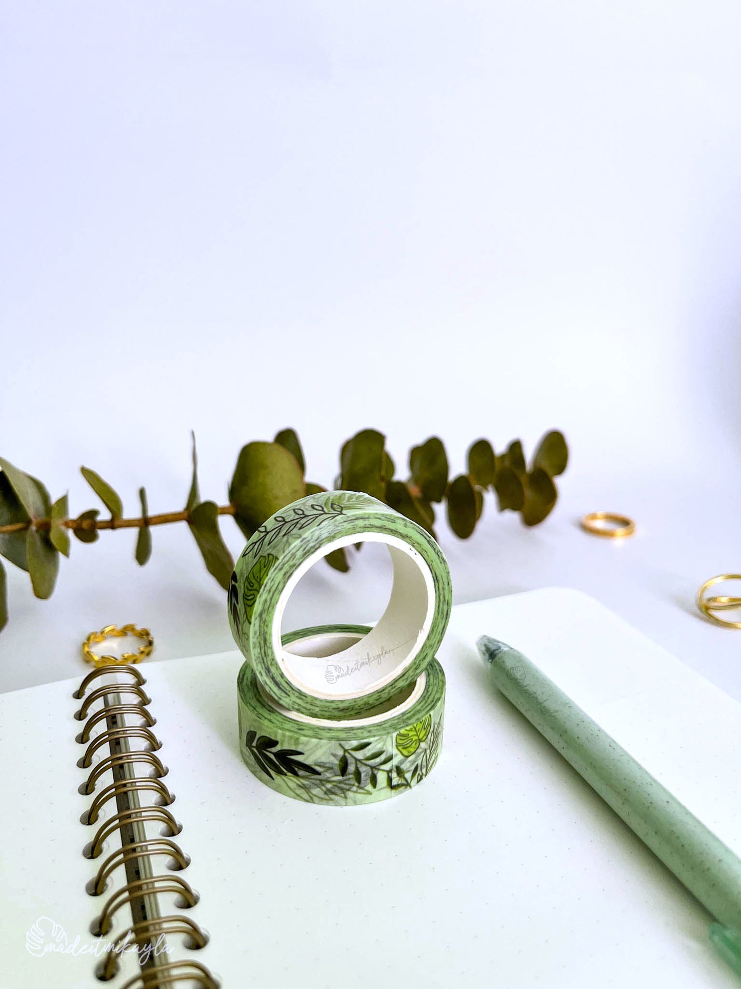 Mixed Greenery Washi Tape | MadeItMikayla