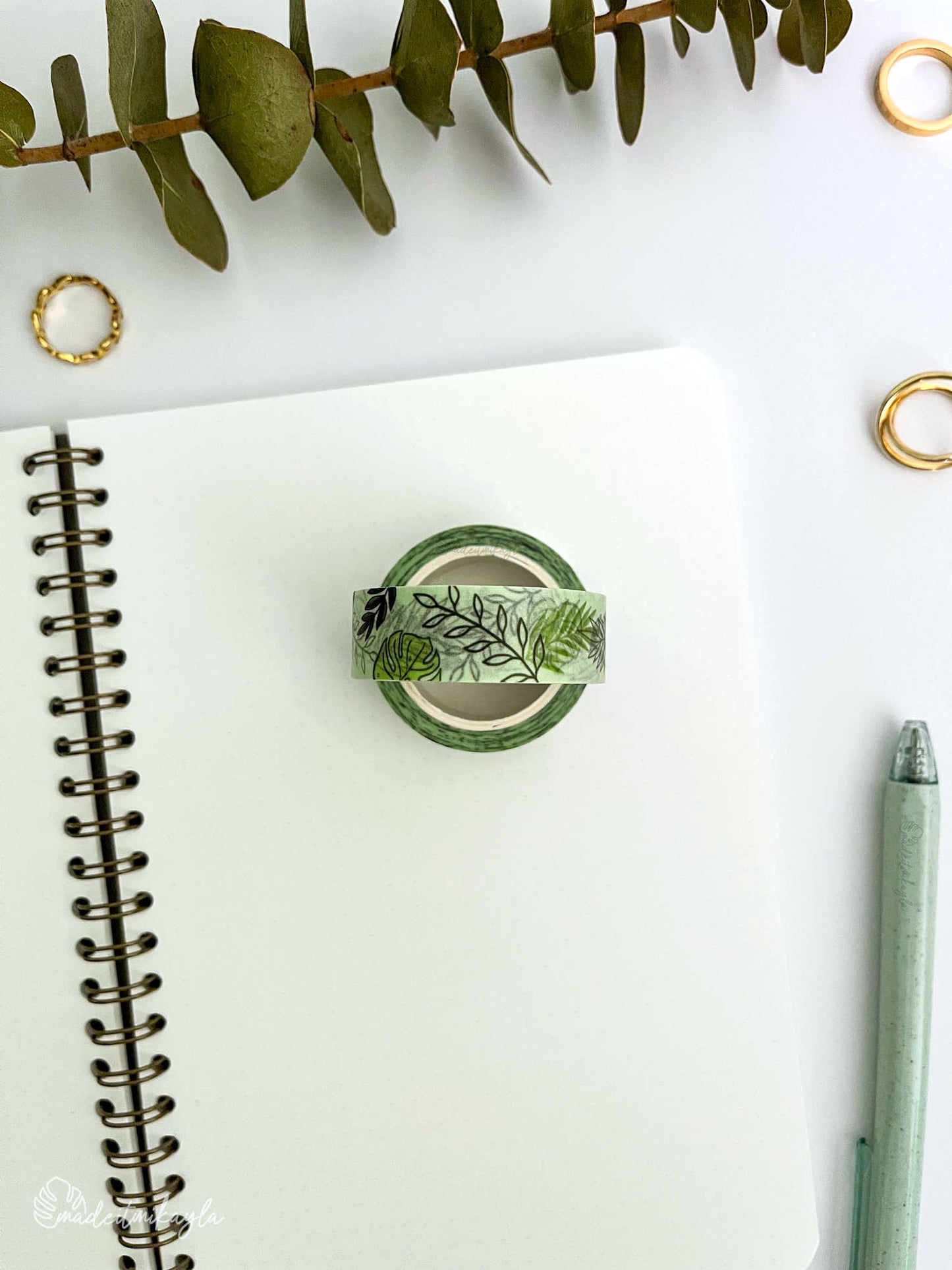 Mixed Greenery Washi Tape | MadeItMikayla