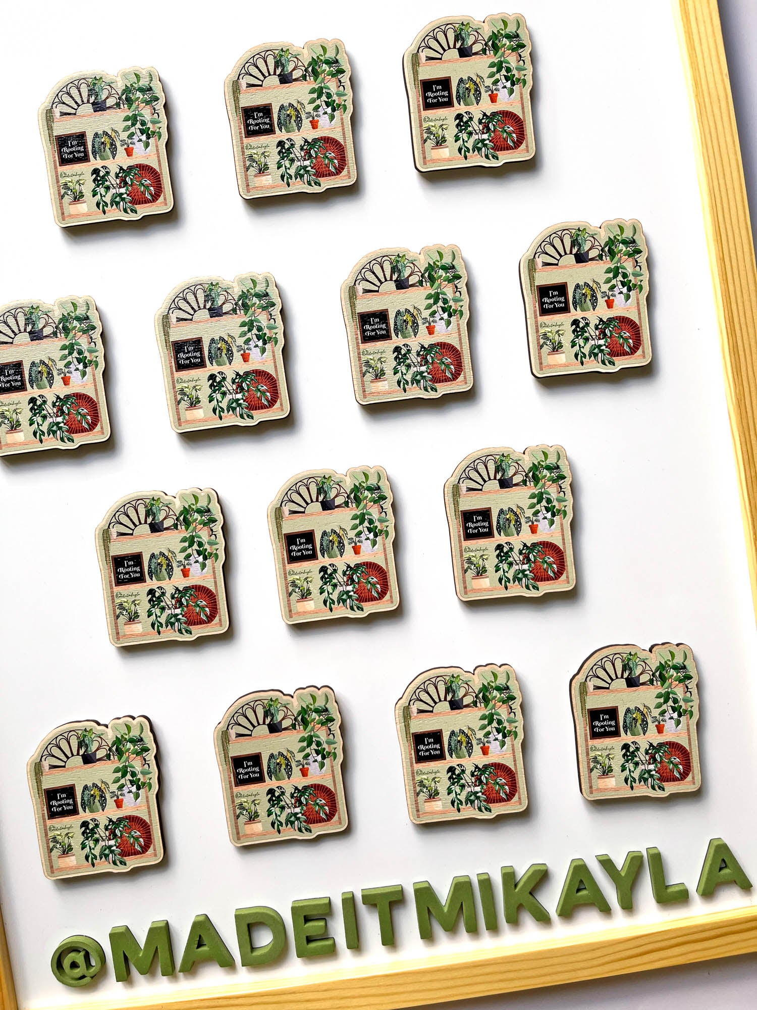 Rooting For You Wood Magnet | MadeItMikayla