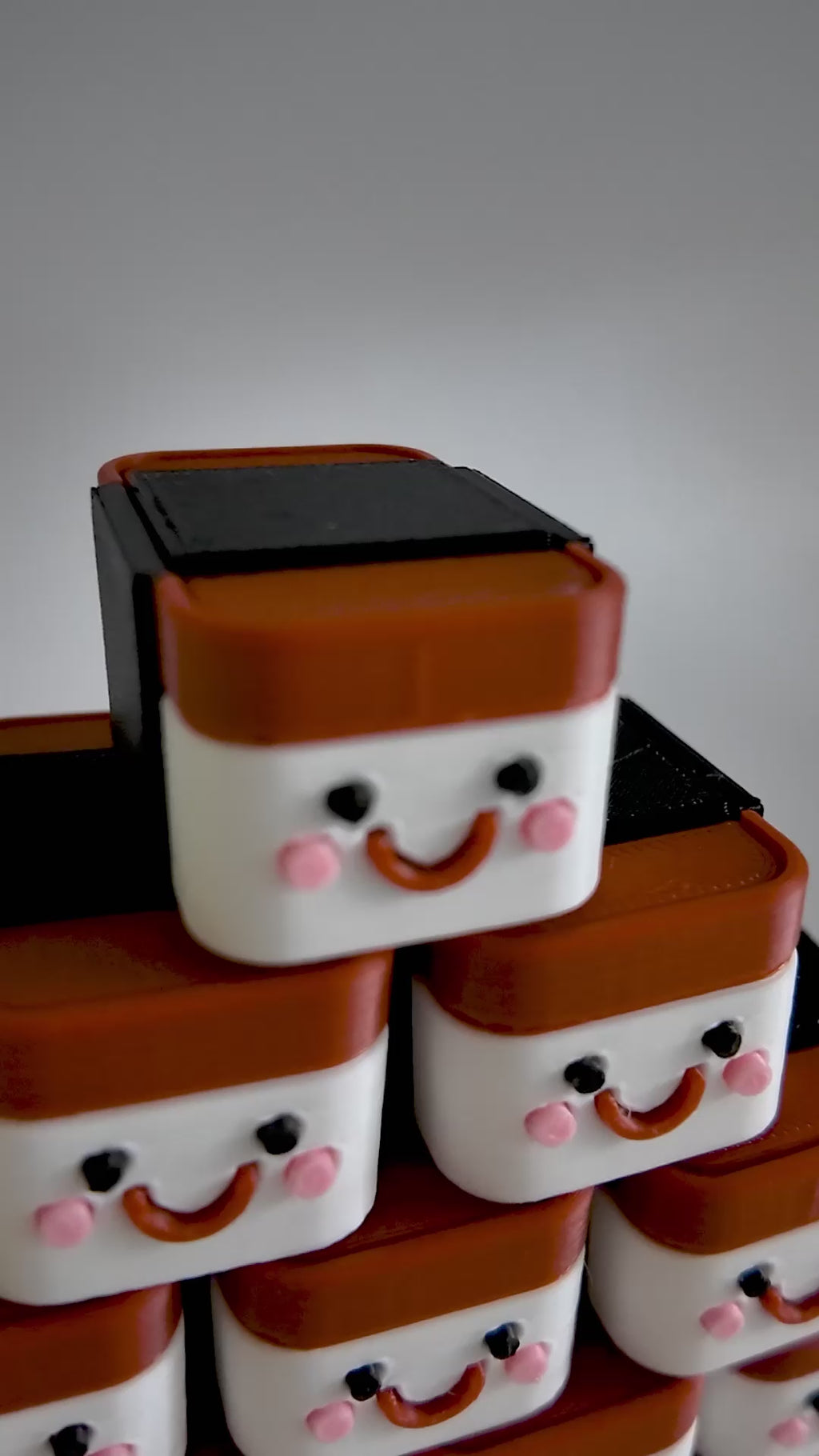 Spam Musubi Clicker Keychain
