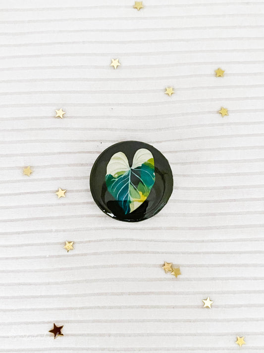 Philodendron Leaf Button Magnet | MadeItMikayla