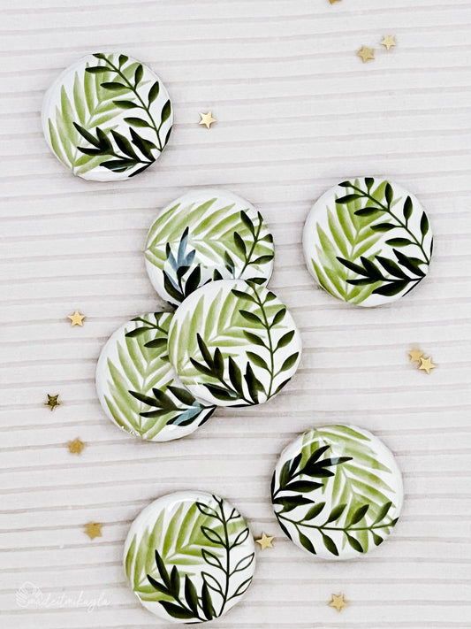 Greenery Trio Button Magnets | MadeItMikayla