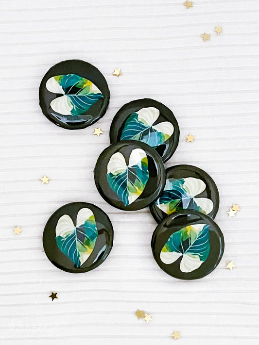 Philodendron Leaf Button Magnets | MadeItMikayla