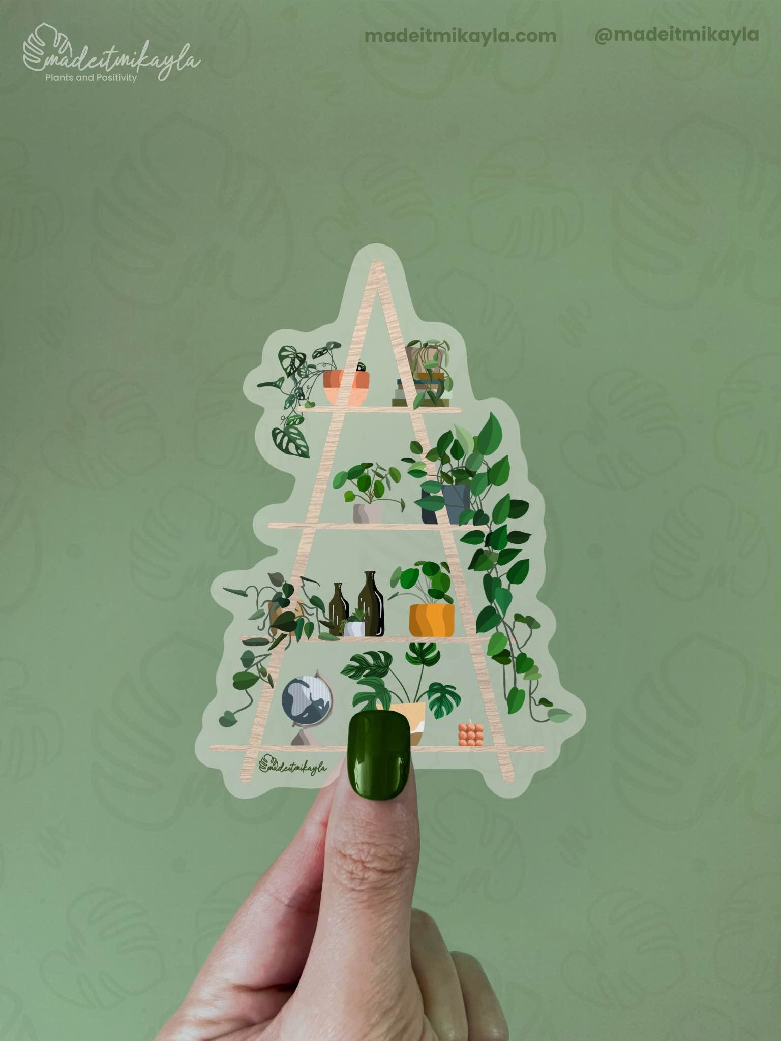 CLEAR Planty Things Sticker | MadeItMikayla