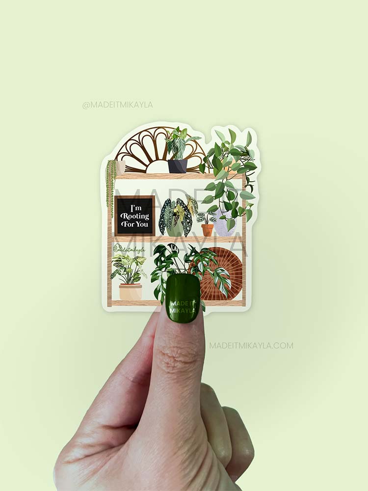 CLEAR Rooting For You Sticker | MadeItMikayla