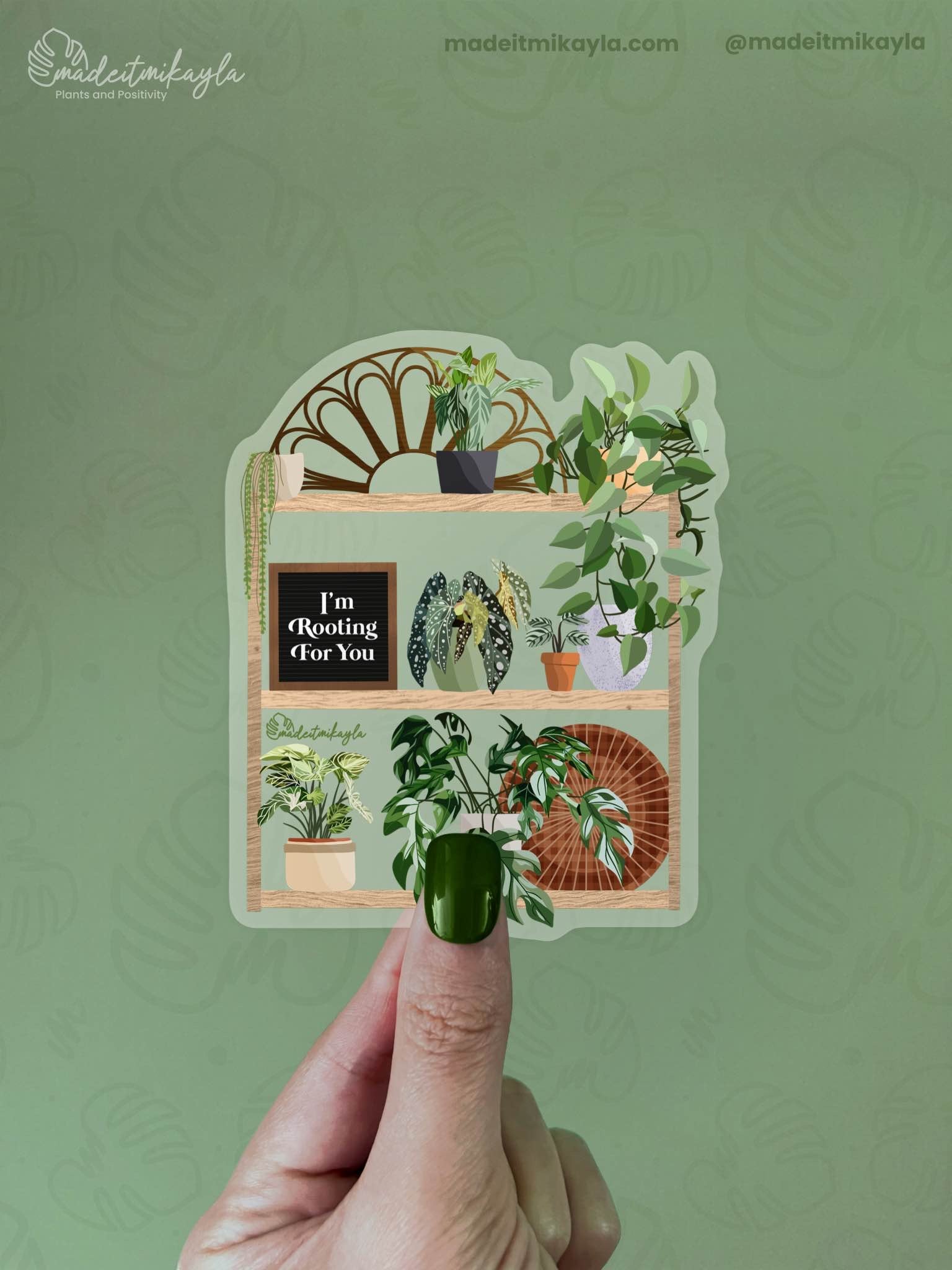 CLEAR Rooting For You Sticker | MadeItMikayla