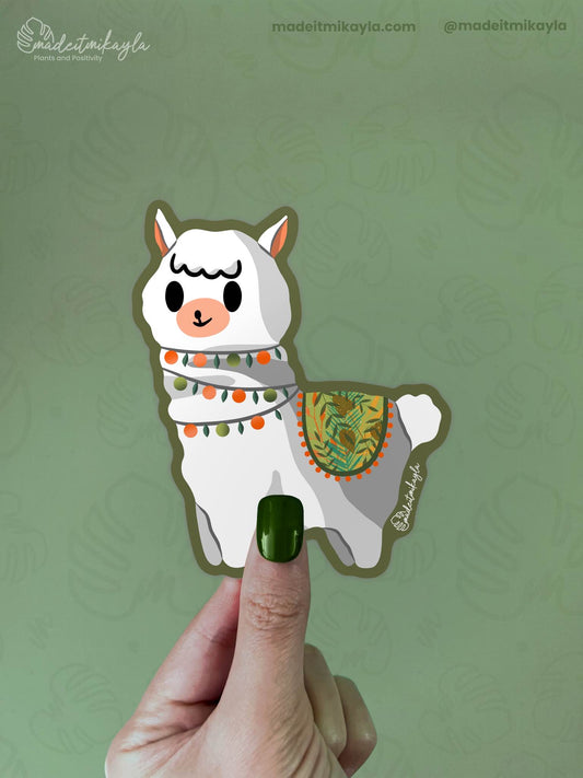 Fa La La Llama Sticker | MadeItMikayla