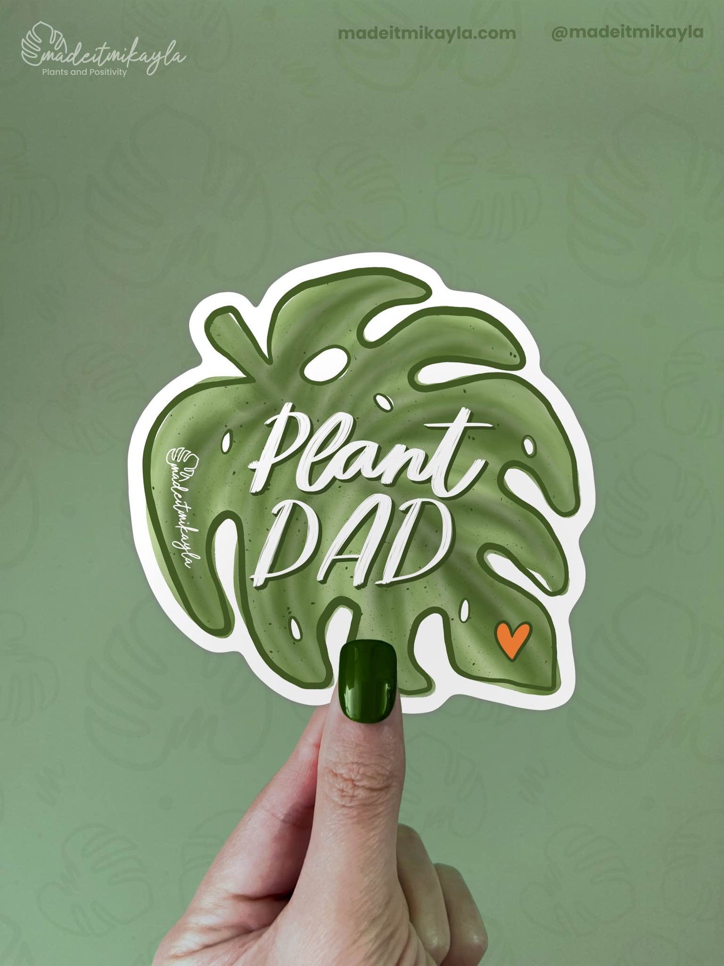 Plant Dad Sticker | MadeItMikayla