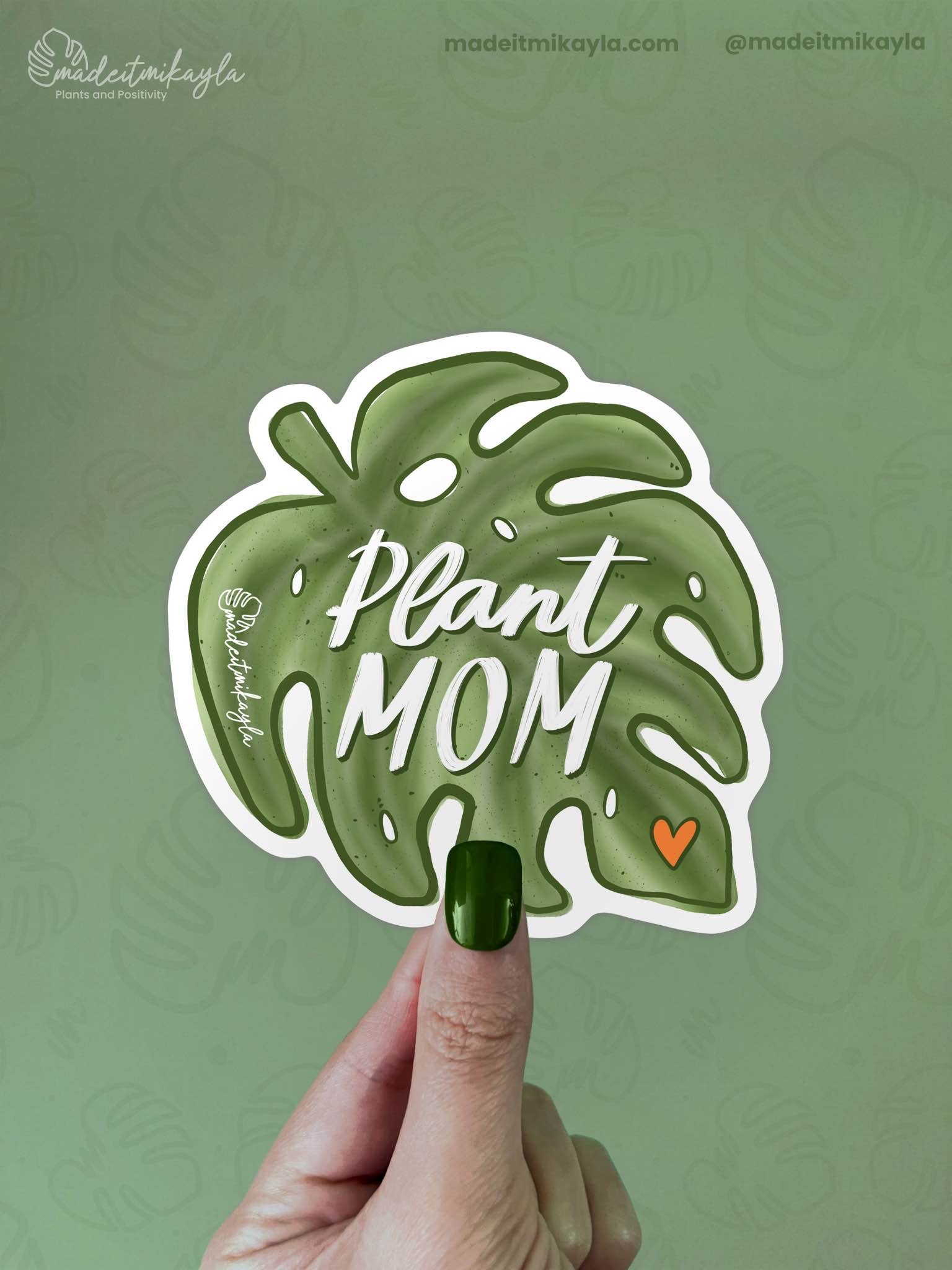 Plant Mom Sticker | MadeItMikayla