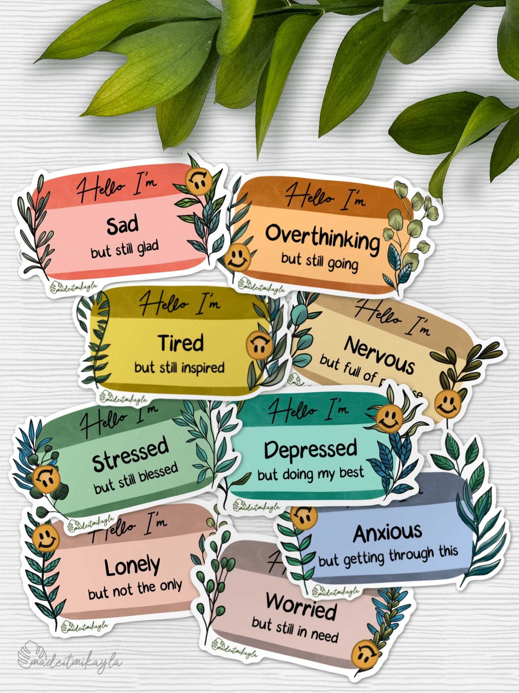 Hello I'm: Collection Stickers | MadeItMikayla