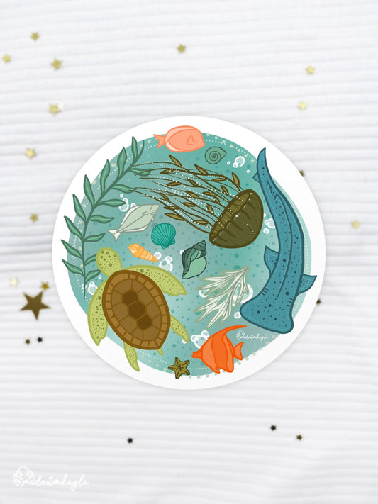 Sea Creatures Sticker | MadeItMikayla