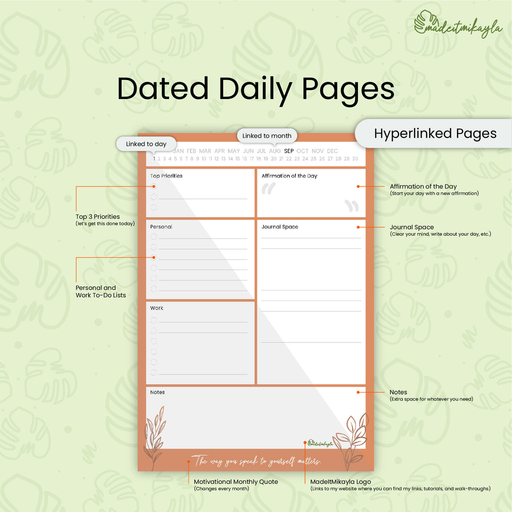 Quote Daily Digital Notepad | MadeItMikayla