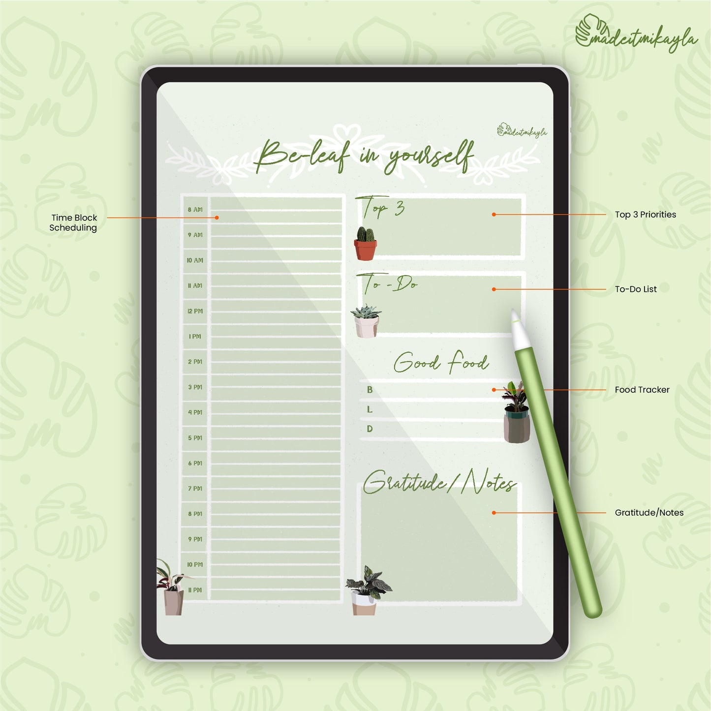 Be-Leaf In Yourself Digital Sheet | MadeItMikayla