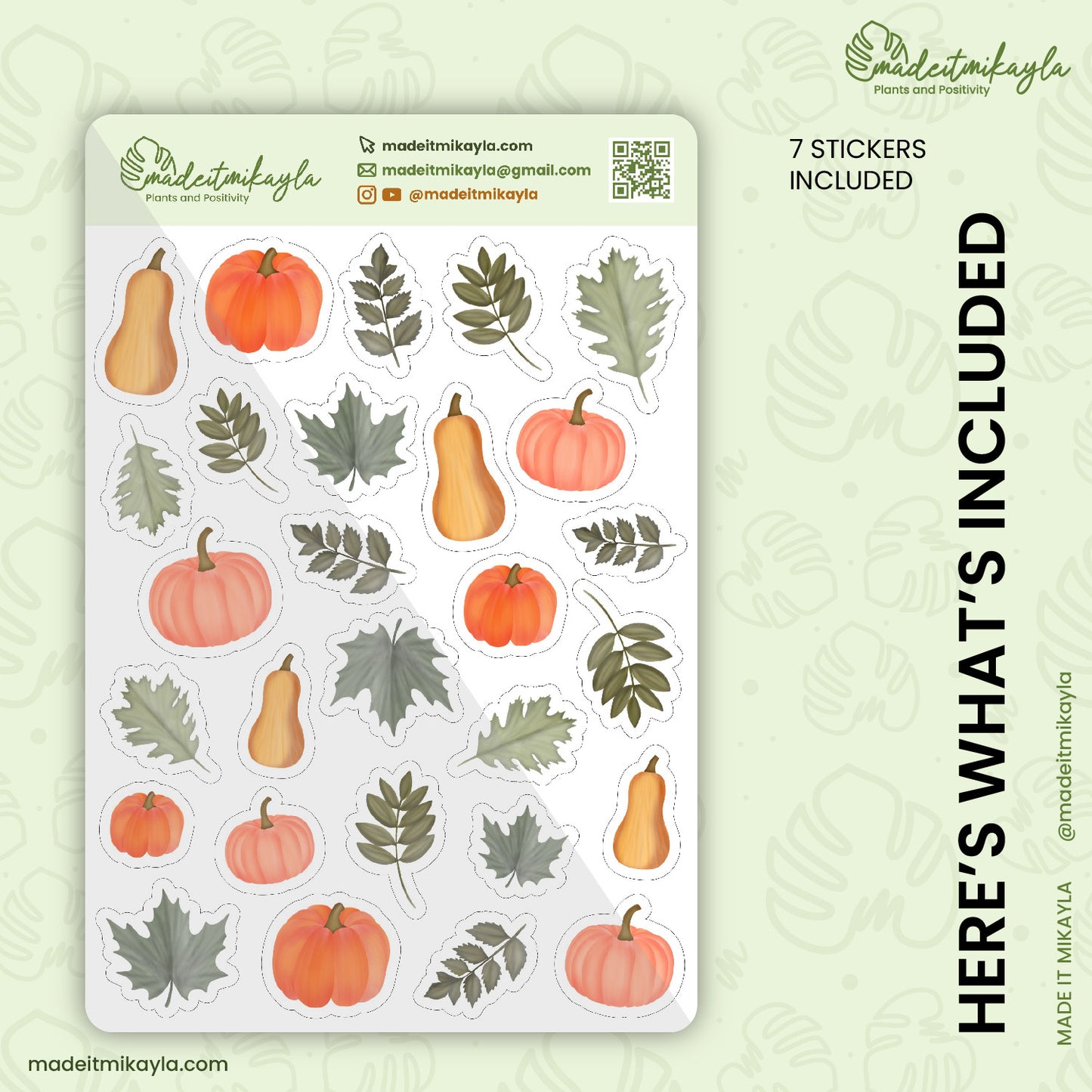 Autumn At Last Digital Stickers | MadeItMikayla