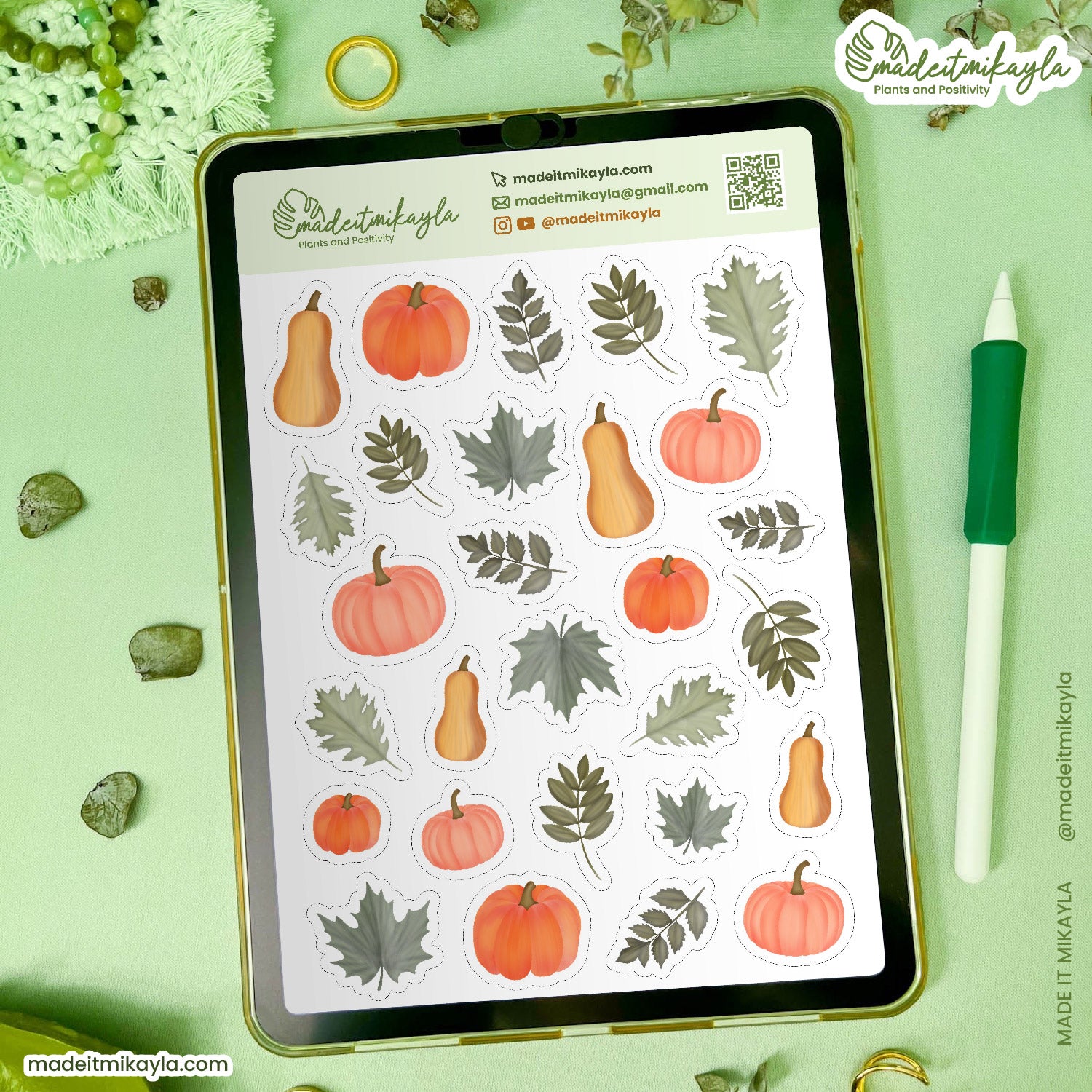 Autumn At Last Digital Stickers | MadeItMikayla