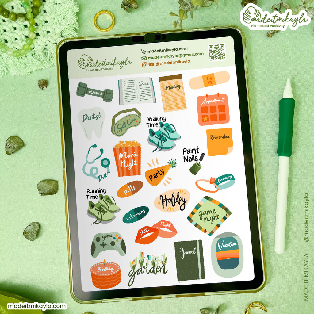 Everyday Events Digital Stickers | MadeItMikayla