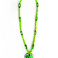 Green Beaded Enamel Necklace | MadeItMikayla