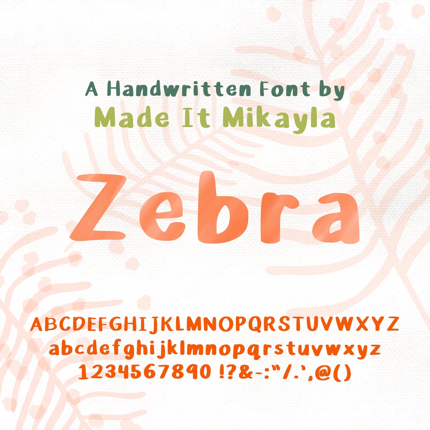 Zebra Font | MadeItMikayla