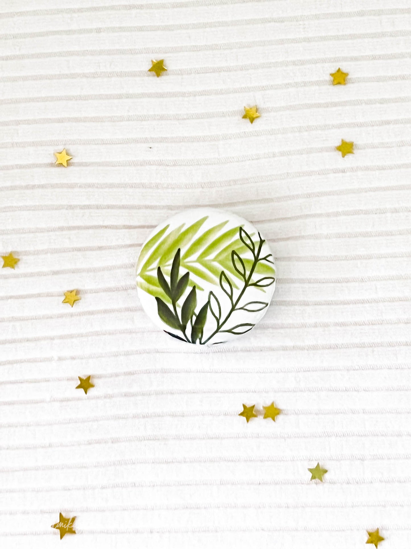 Greenery Trio Unfilled Button Magnet