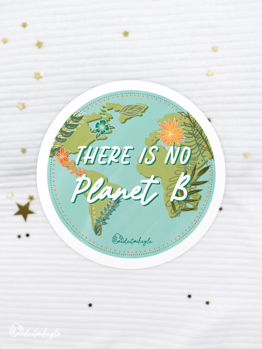 There is No Planet B Earth Sticker