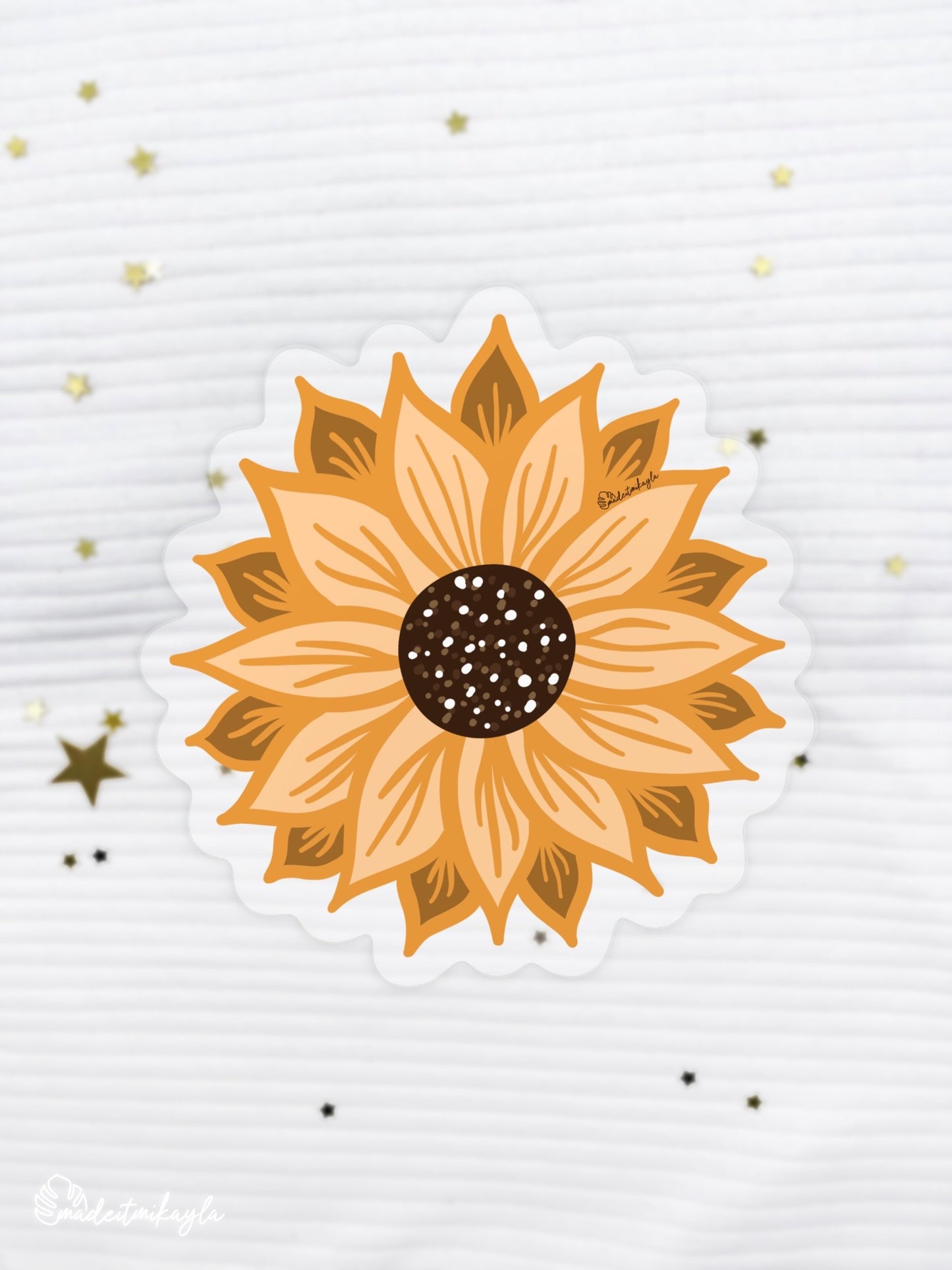 Sunflower CLEAR Sticker
