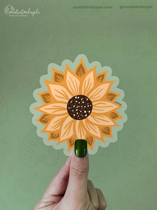 Sunflower CLEAR Sticker