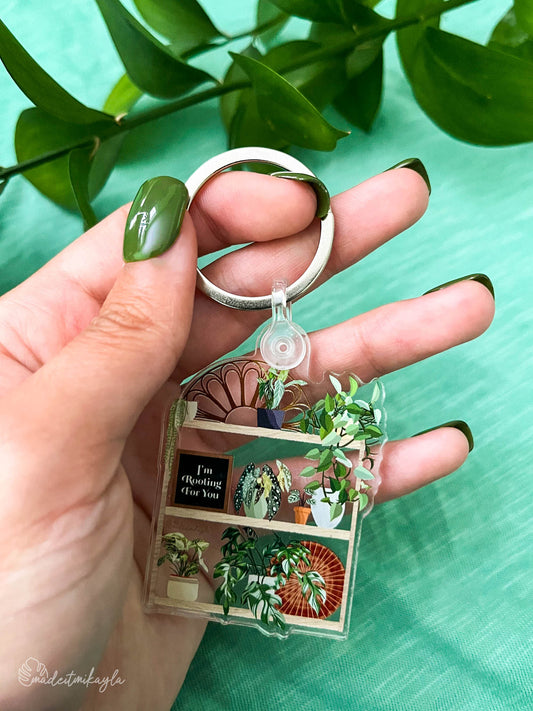 Rooting For You Acrylic Keychain | MadeItMikayla