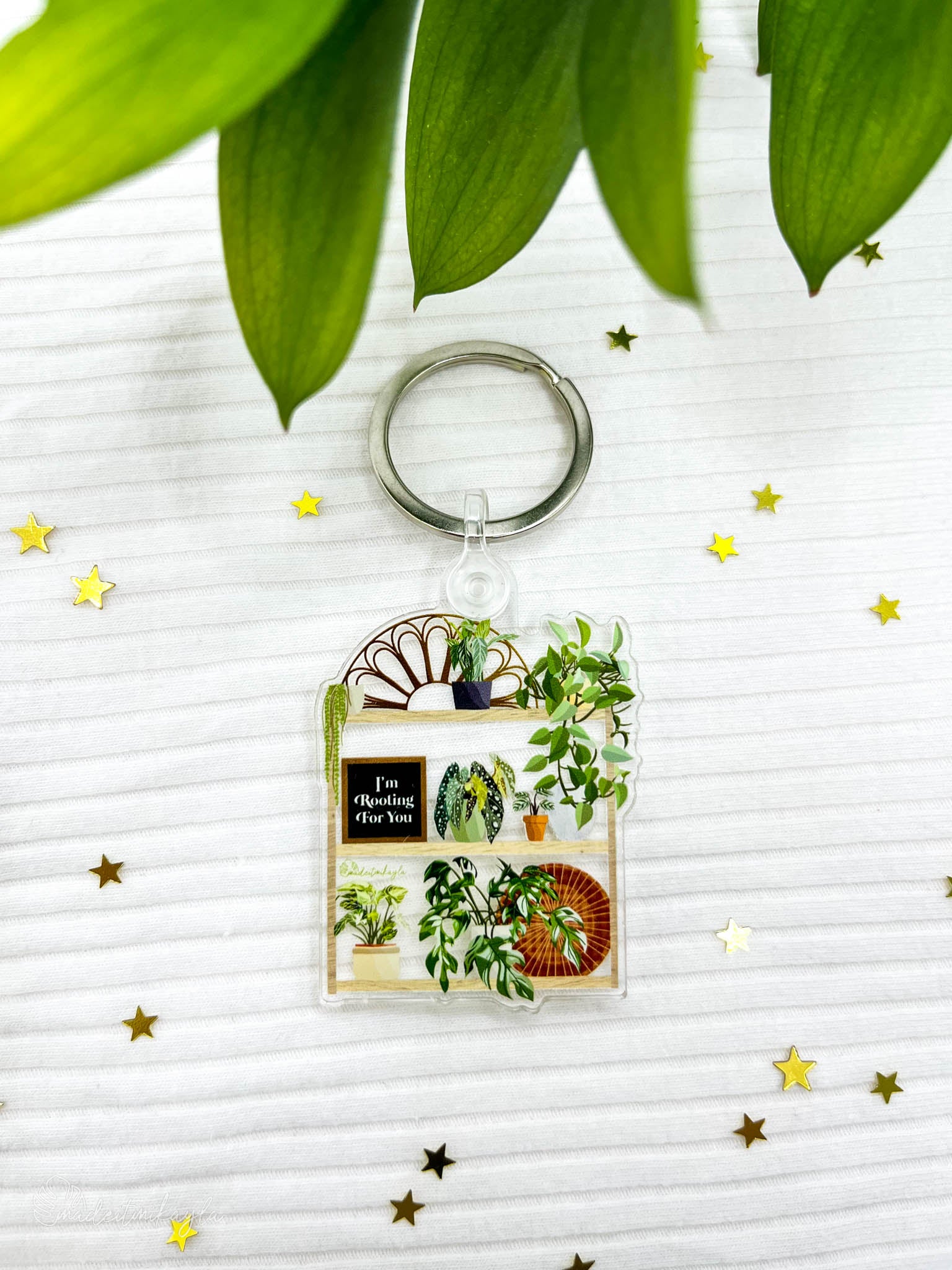 Rooting For You Acrylic Keychain | MadeItMikayla