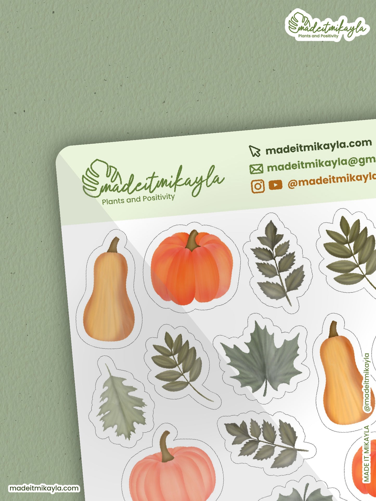 Autumn At Last Sticker Sheet | MadeItMikayla