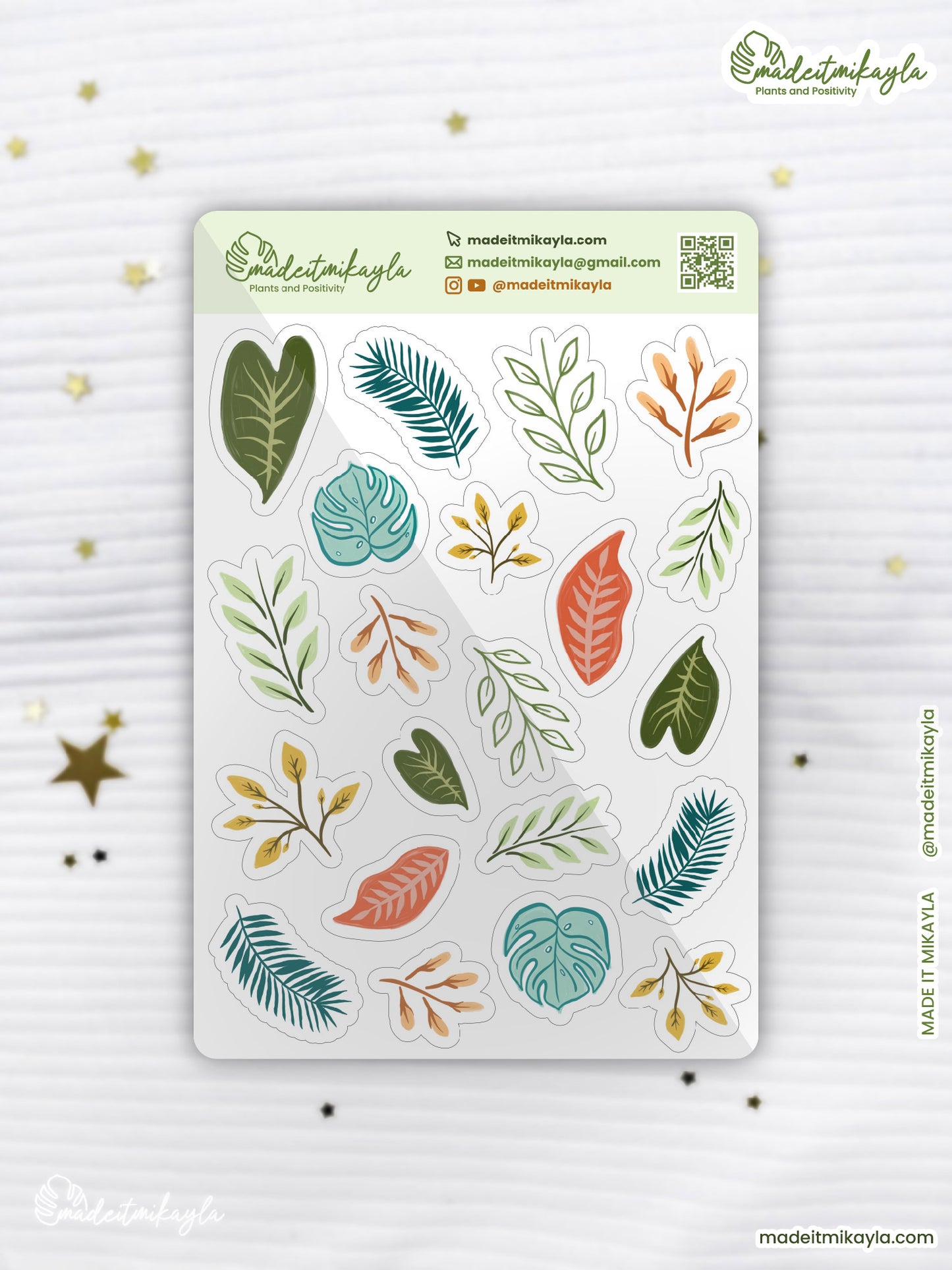 Colorful Tropical Sticker Sheet | MadeItMikayla