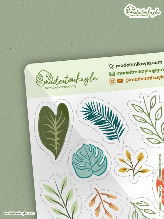 Colorful Tropical Sticker Sheet | MadeItMikayla