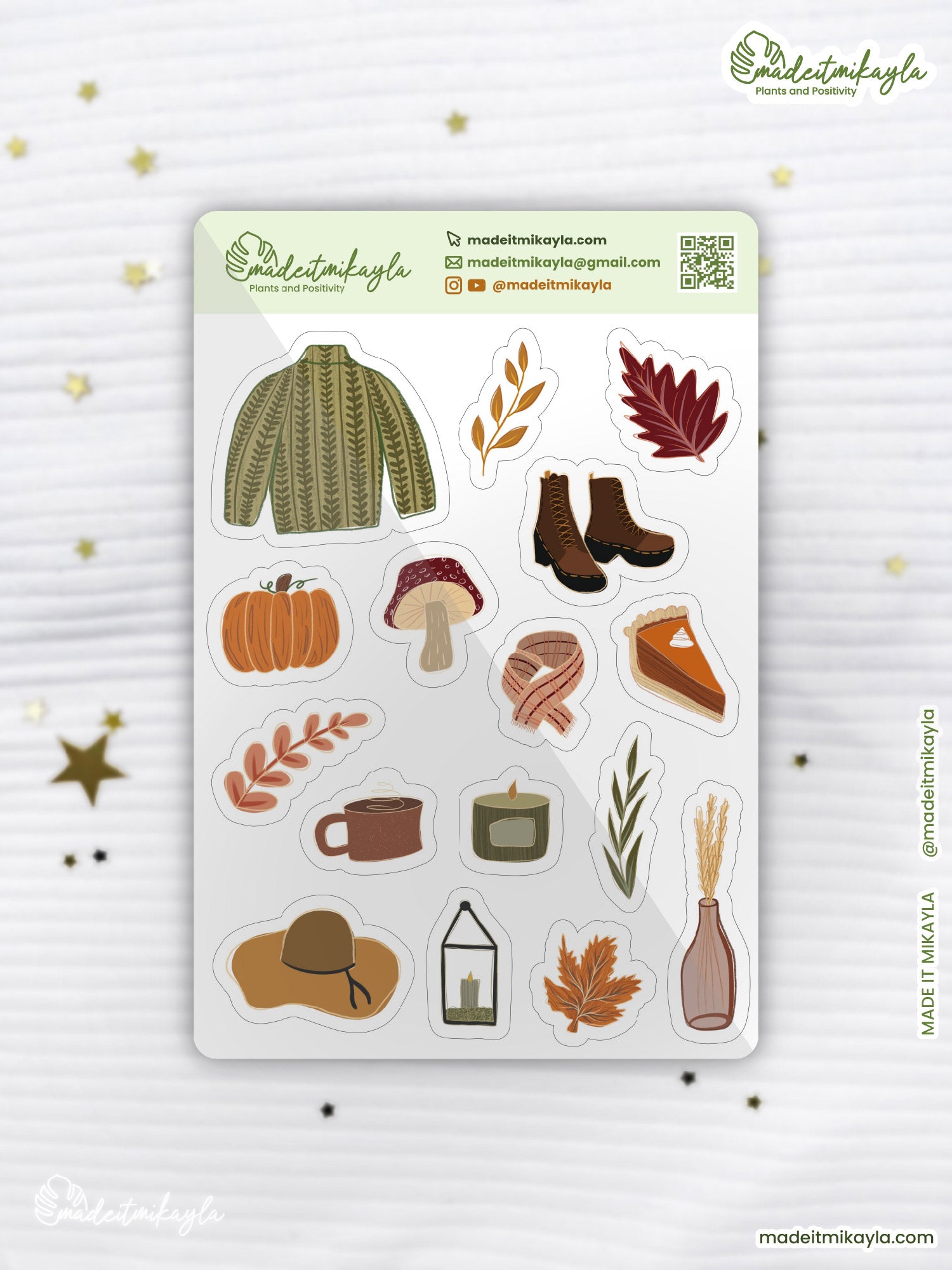Fall Feels Sticker Sheet | MadeItMikayla