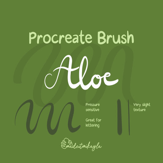Aloe Procreate Brush | MadeItMikayla