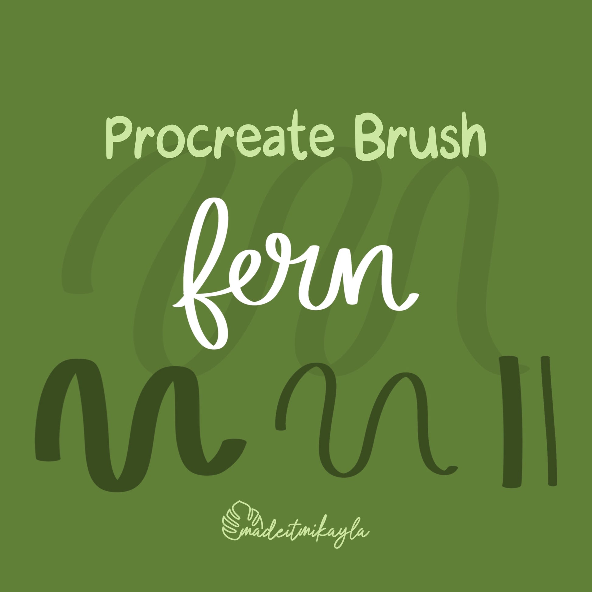 Fern Procreate Brush | MadeItMikayla