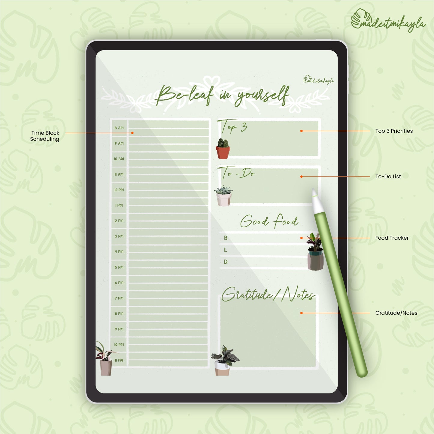 Be-Leaf in Yourself Digital Sheet